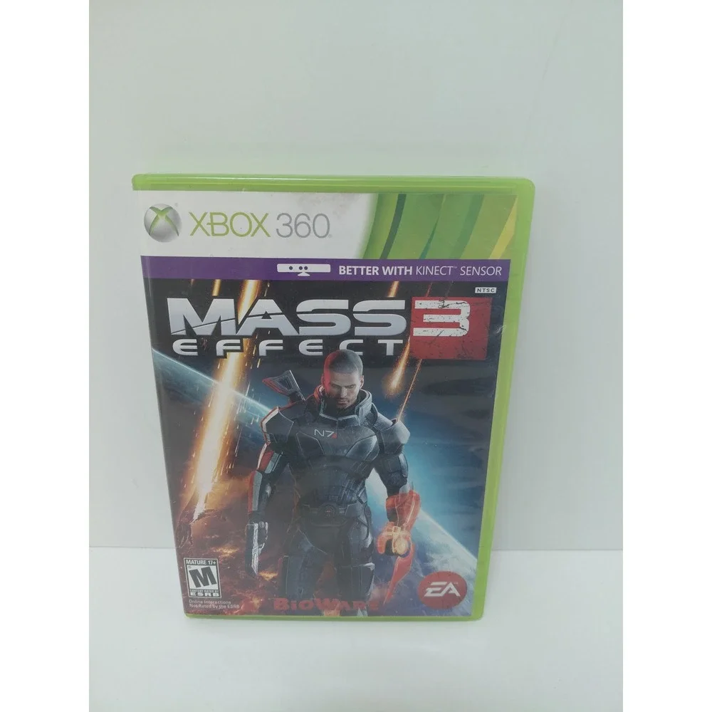 Mass Effect 3‎ Xbox 360 Video Game BioWare EA NTSC 2-Disc Set Kinect Support